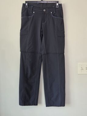 Kuhl Black Cargo Pants with Contrast Stitching